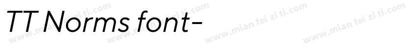 TT Norms font字体转换